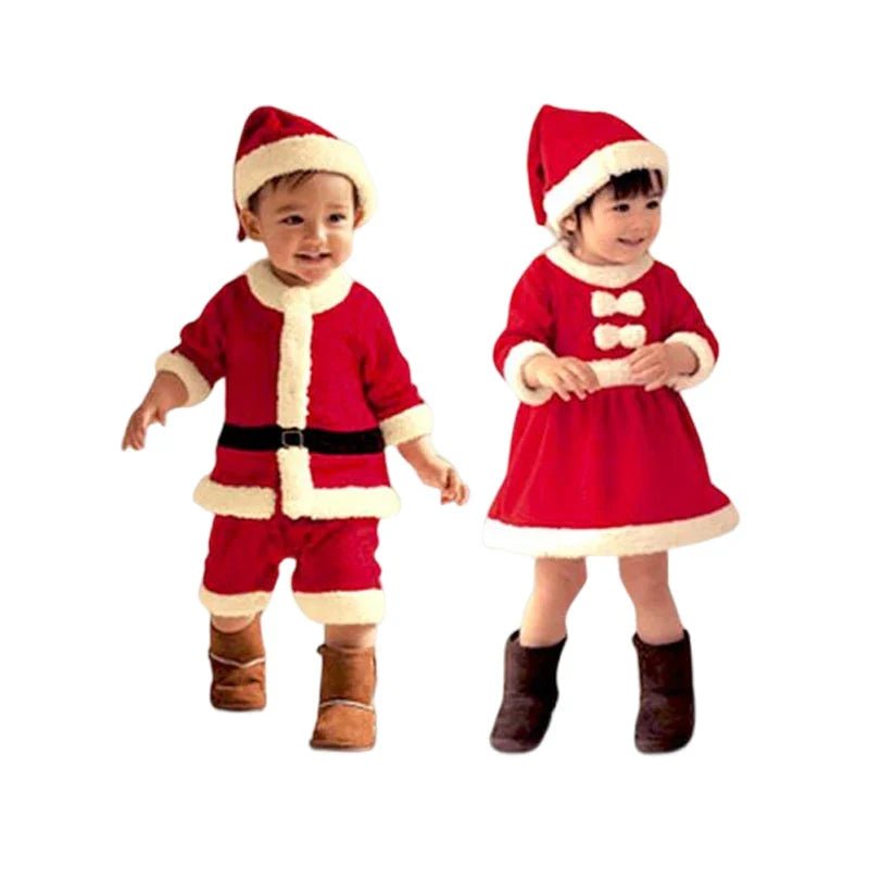 Kids Santa Claus Christmas Dress Set - Cake Pops Parties