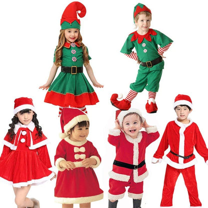Kids Santa Claus Christmas Dress Set - Cake Pops Parties
