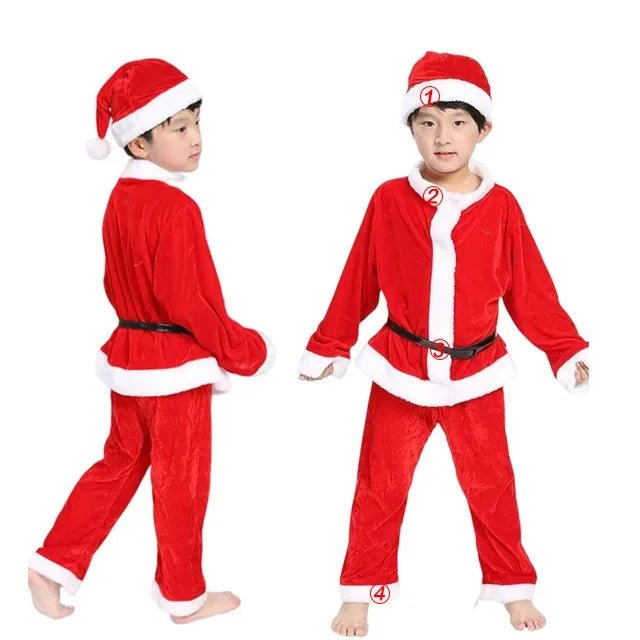 Kids Santa Claus Christmas Dress Set - Cake Pops Parties