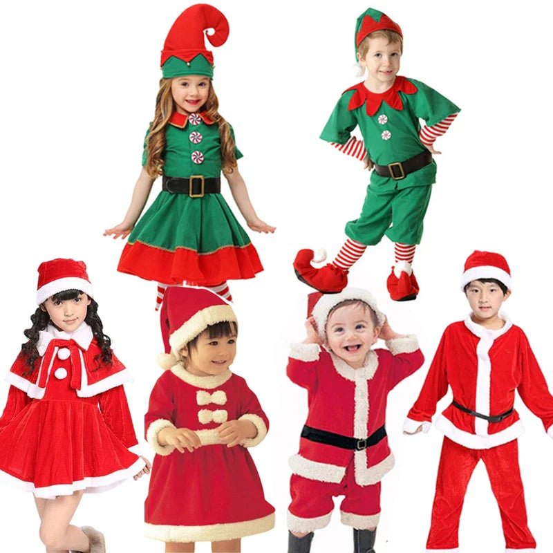 Kids Santa Claus Christmas Dress Set - Cake Pops Parties