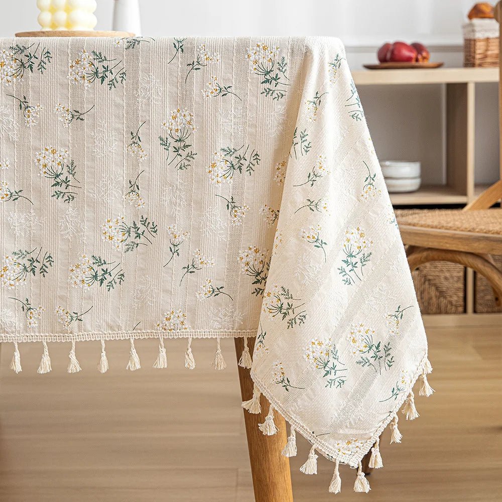 Korean Style Daisy Cotton Tablecloth - Cake Pops Parties