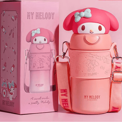 Kuromi Hello Kitty 560ml Thermos Stainless Steel Vacuum Flask - Cake Pops Parties