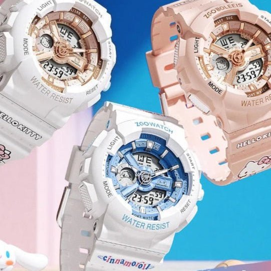 Kuromi Hello Kitty Girls Watch Waterproof Sports Multifunction - Cake Pops Parties