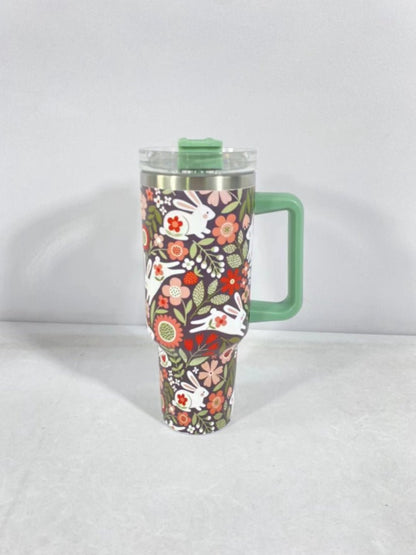 Large Christmas Pattern Steel Tumbler - Cake Pops Parties