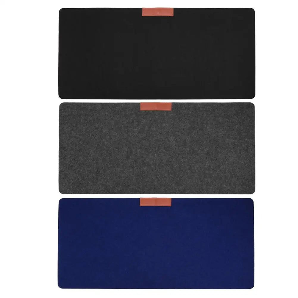 Large Office Desk Mat - Modern Wool Felt Mouse Pad - Cake Pops Parties