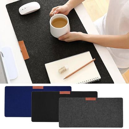 Large Office Desk Mat - Modern Wool Felt Mouse Pad - Cake Pops Parties