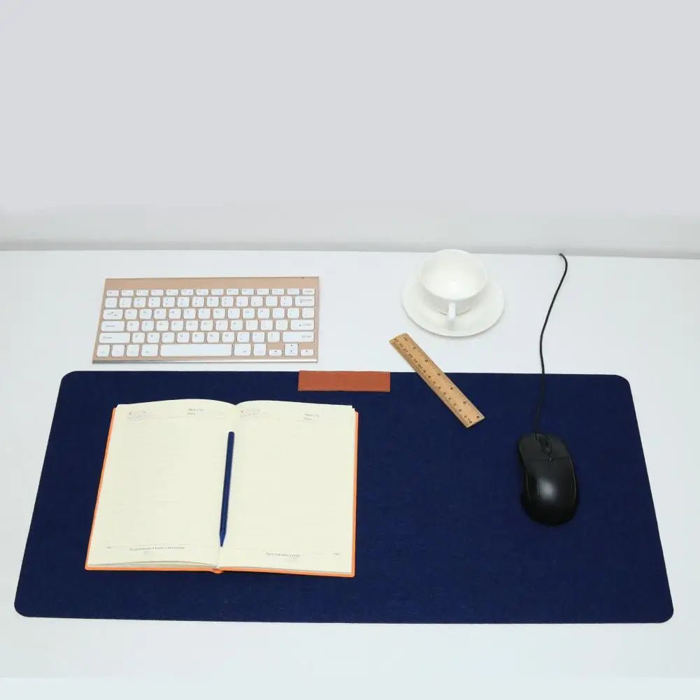 Large Office Desk Mat - Modern Wool Felt Mouse Pad - Cake Pops Parties