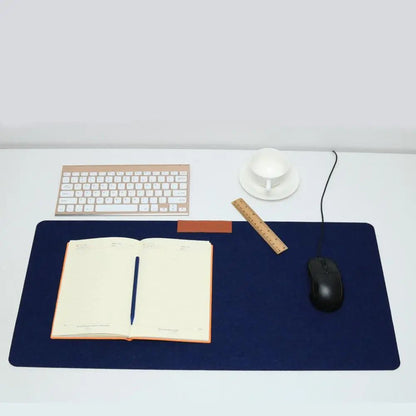 Large Office Desk Mat - Modern Wool Felt Mouse Pad - Cake Pops Parties
