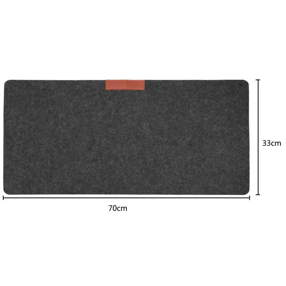 Large Office Desk Mat - Modern Wool Felt Mouse Pad - Cake Pops Parties