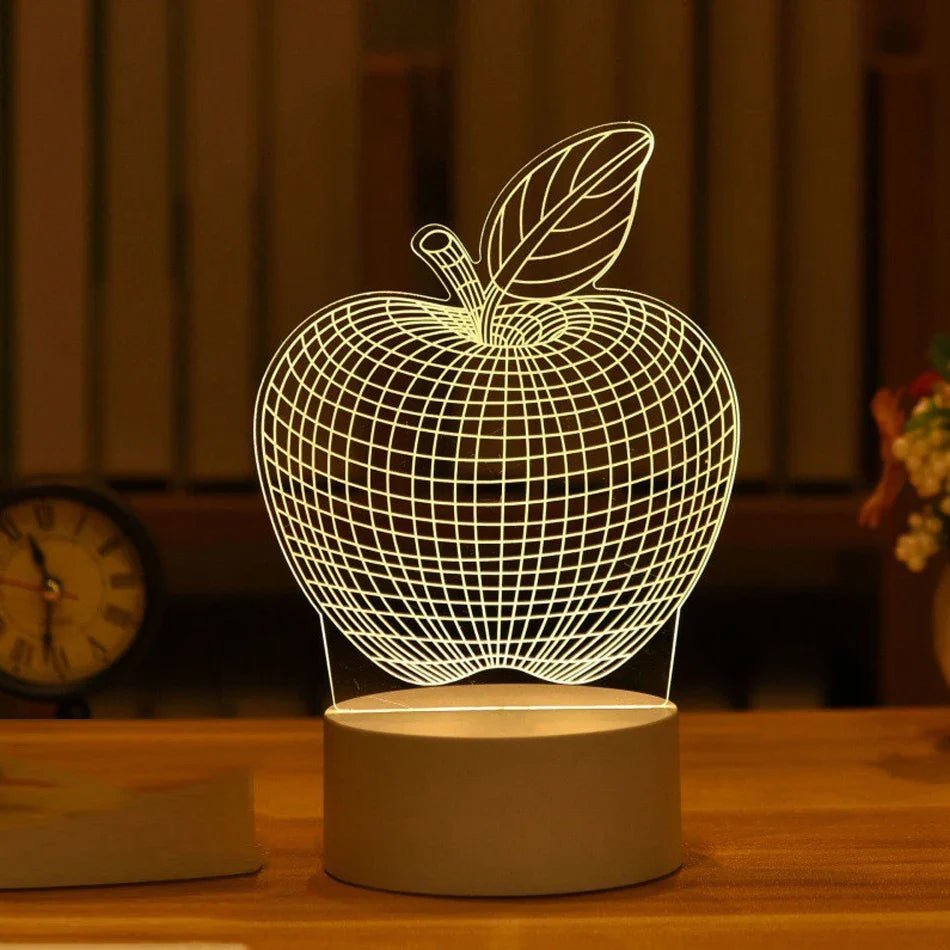 LED 3D Acrylic USB Night Light - Cake Pops Parties