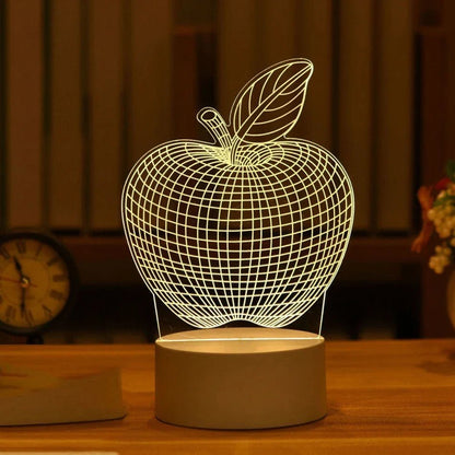 LED 3D Acrylic USB Night Light - Cake Pops Parties