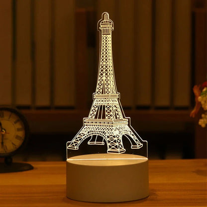 LED 3D Acrylic USB Night Light - Cake Pops Parties