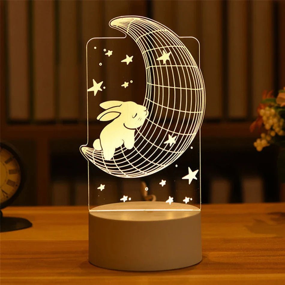 LED 3D Acrylic USB Night Light - Cake Pops Parties