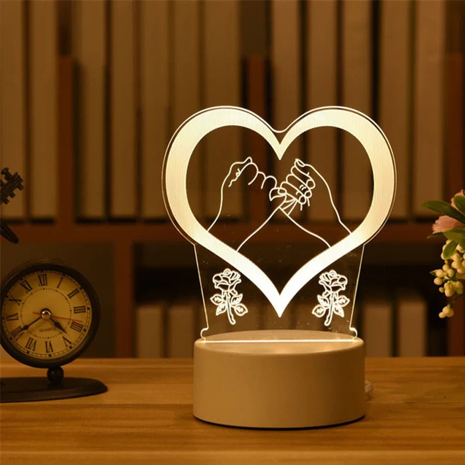 LED 3D Acrylic USB Night Light - Cake Pops Parties