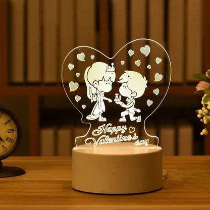 LED 3D Acrylic USB Night Light - Cake Pops Parties