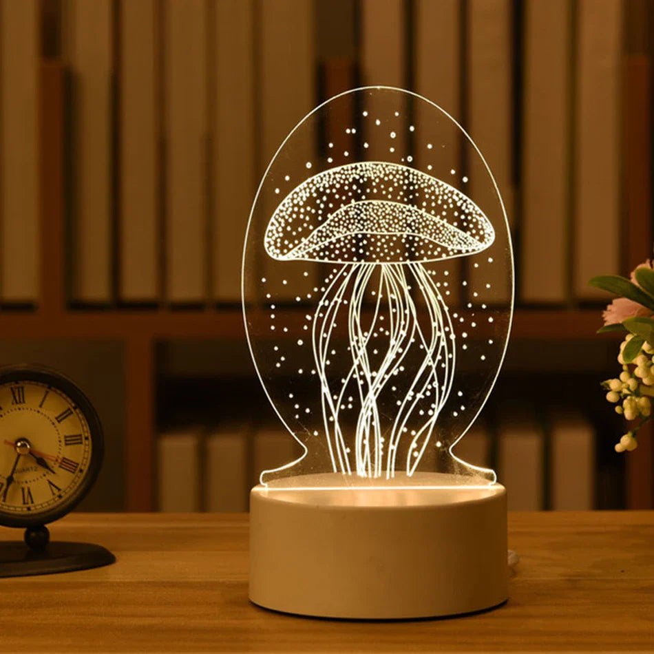 LED 3D Acrylic USB Night Light - Cake Pops Parties