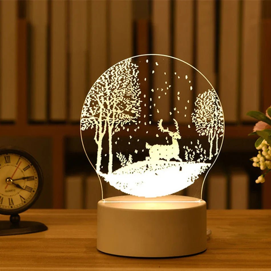 LED 3D Acrylic USB Night Light - Cake Pops Parties