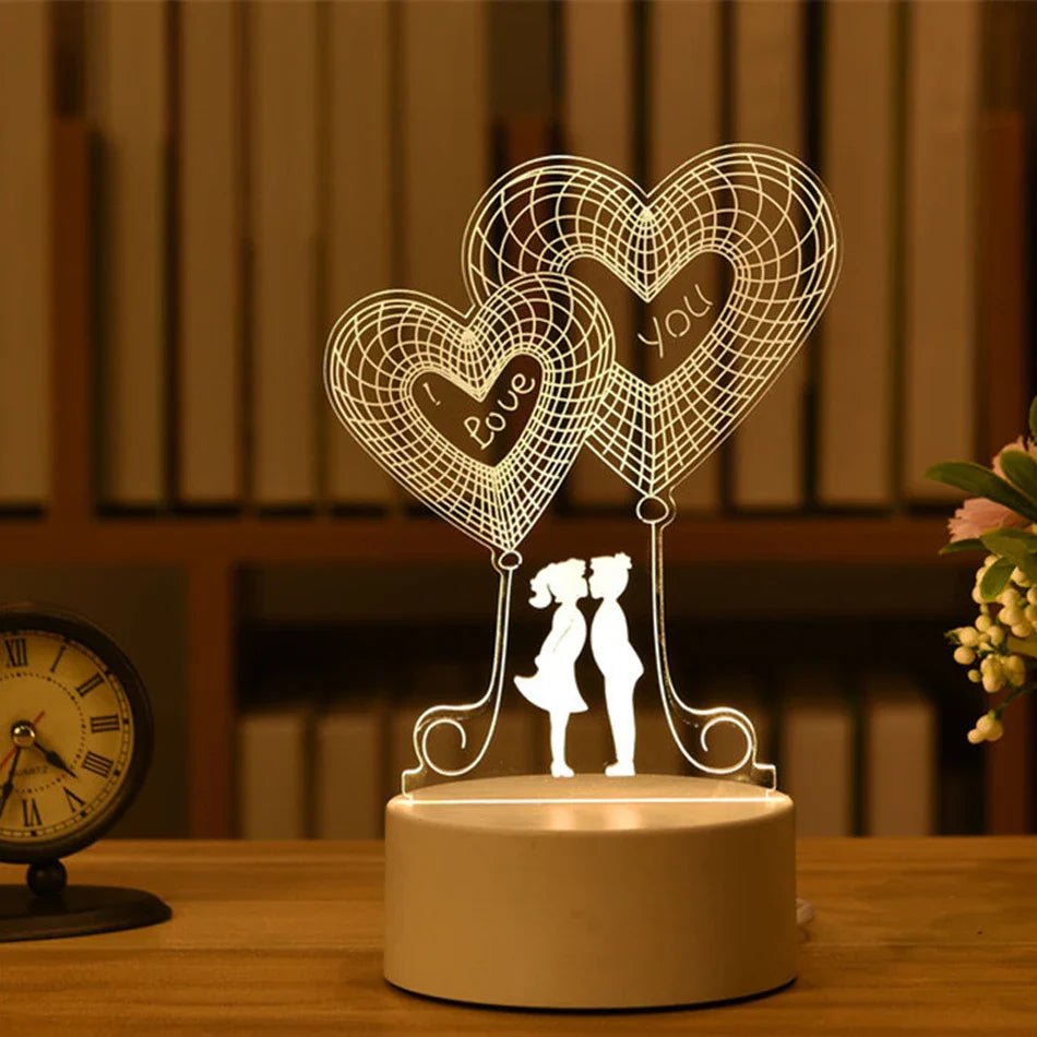 LED 3D Acrylic USB Night Light - Cake Pops Parties