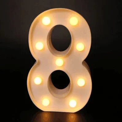 LED Alphabet Letter Lights - Cake Pops Parties