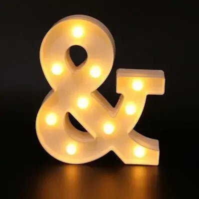 LED Alphabet Letter Lights - Cake Pops Parties
