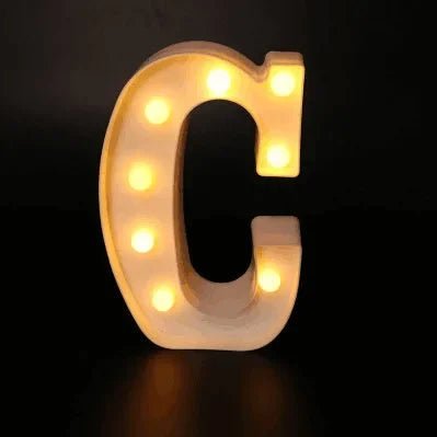 LED Alphabet Letter Lights - Cake Pops Parties