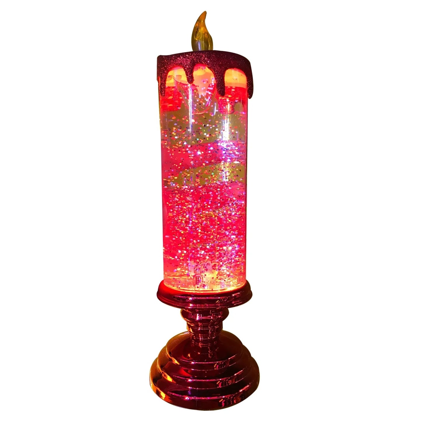 LED Christmas Candles with Glitter Color Change Flameless - Cake Pops Parties