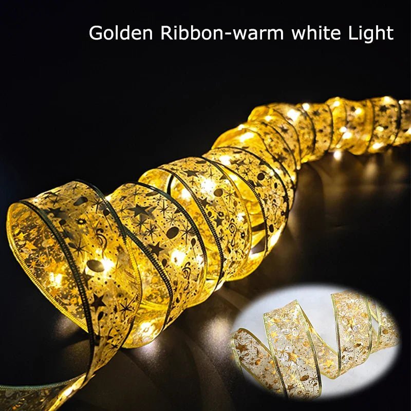 LED Christmas Ribbon Lights String - Cake Pops Parties