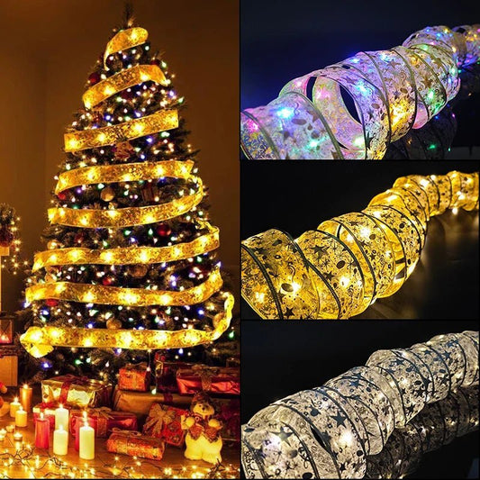 LED Christmas Ribbon Lights String - Cake Pops Parties