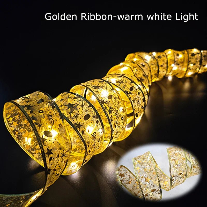 LED Christmas Ribbon Lights String - Cake Pops Parties