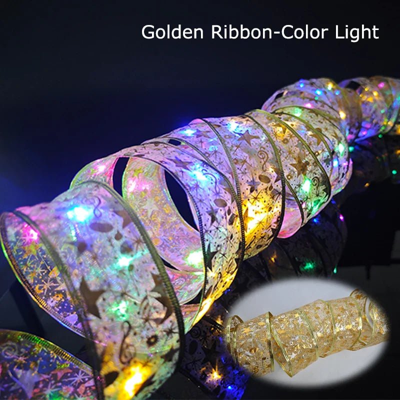 LED Christmas Ribbon Lights String - Cake Pops Parties