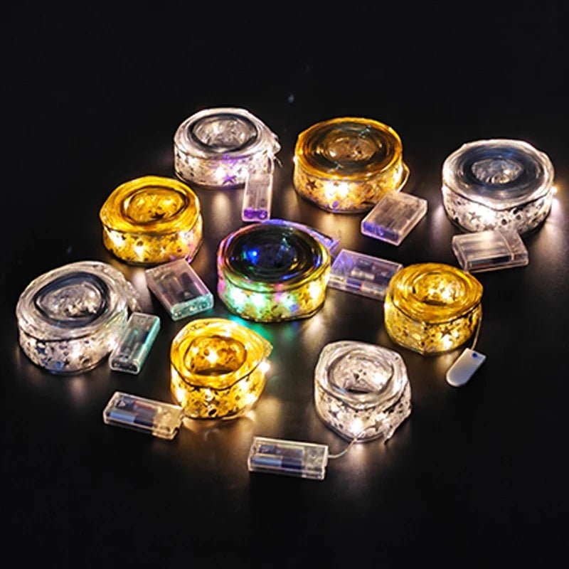 LED Christmas Ribbon Lights String - Cake Pops Parties