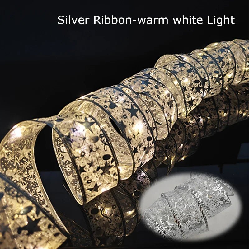 LED Christmas Ribbon Lights String - Cake Pops Parties