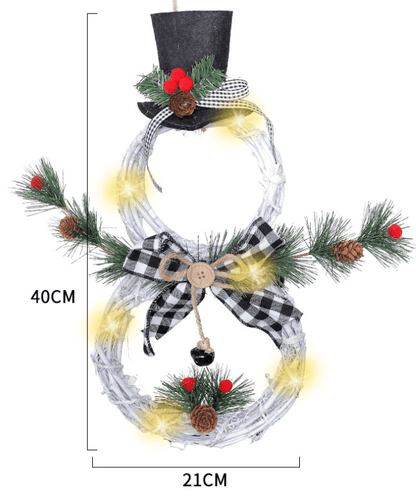 LED Christmas Wreath Garland - Cake Pops Parties