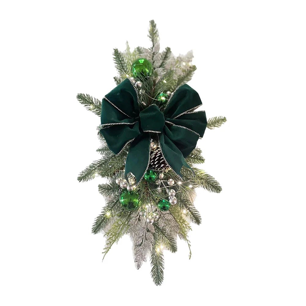 LED Christmas Wreath Garland - Festive Holiday Decor - Cake Pops Parties