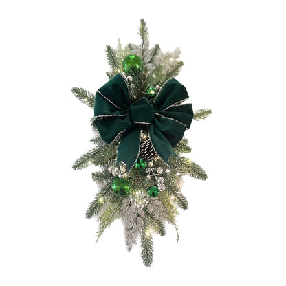 LED Christmas Wreath Garland - Festive Holiday Decor - Cake Pops Parties