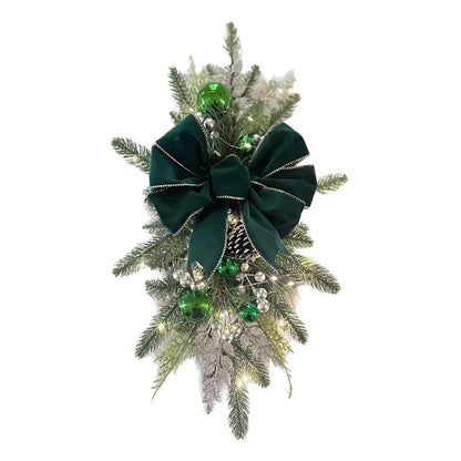 LED Christmas Wreath Garland - Festive Holiday Decor - Cake Pops Parties