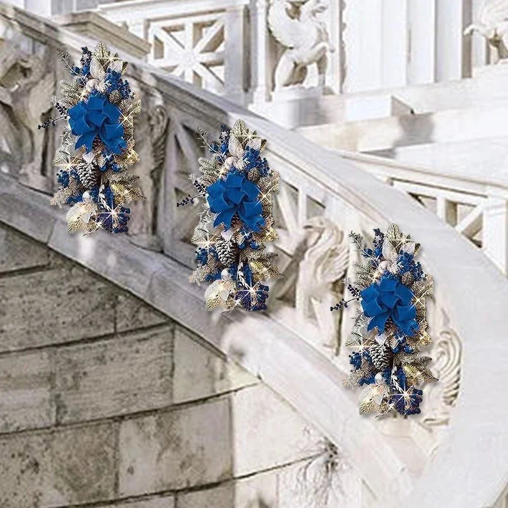 LED Christmas Wreath Garland - Festive Holiday Decor - Cake Pops Parties