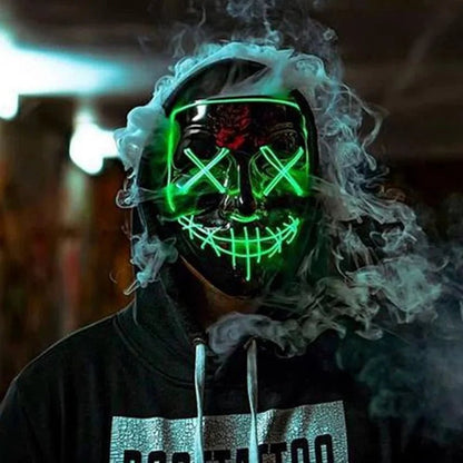 LED Glow In The Dark Halloween Mask - Cake Pops Parties
