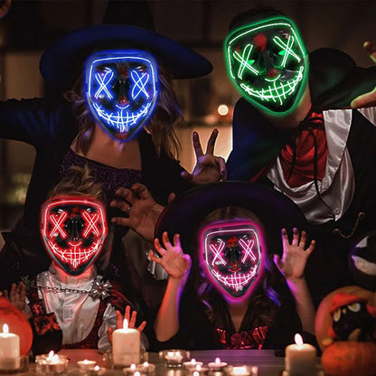 LED Glow In The Dark Halloween Mask - Cake Pops Parties