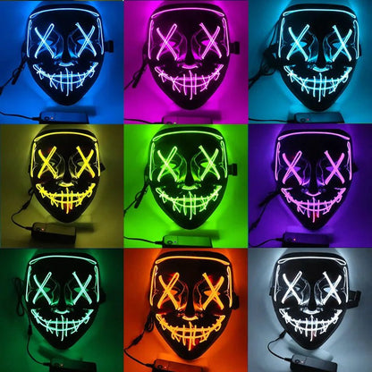 LED Glow In The Dark Halloween Mask - Cake Pops Parties