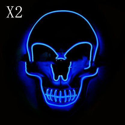 LED Glowing Skull Halloween Mask - Cake Pops Parties