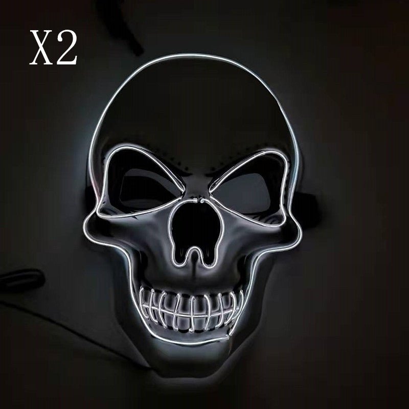 LED Glowing Skull Halloween Mask - Cake Pops Parties