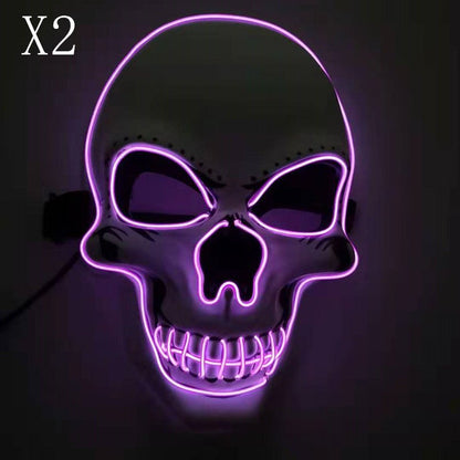 LED Glowing Skull Halloween Mask - Cake Pops Parties