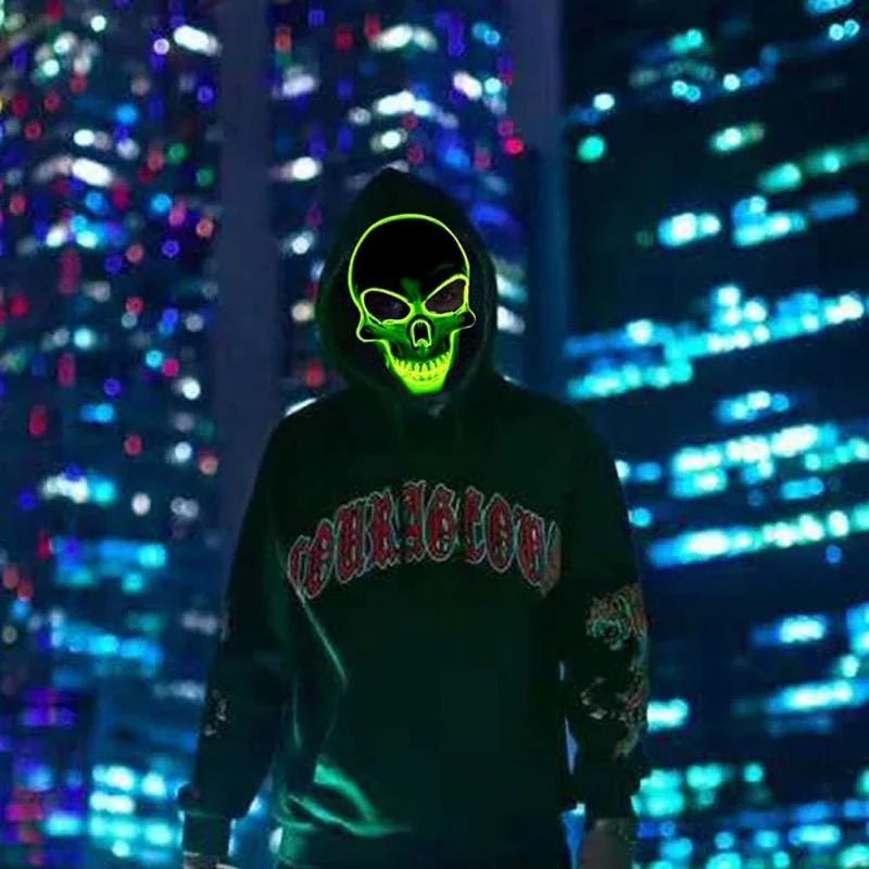 LED Halloween Skull Mask - Cake Pops Parties