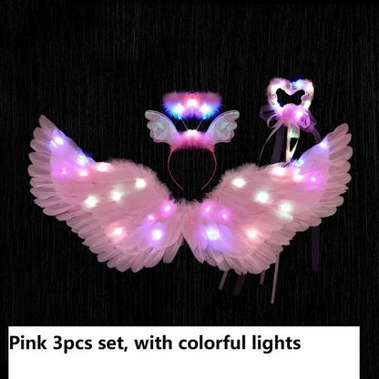 LED Light Up White Butterfly Fairy Wings - Cake Pops Parties