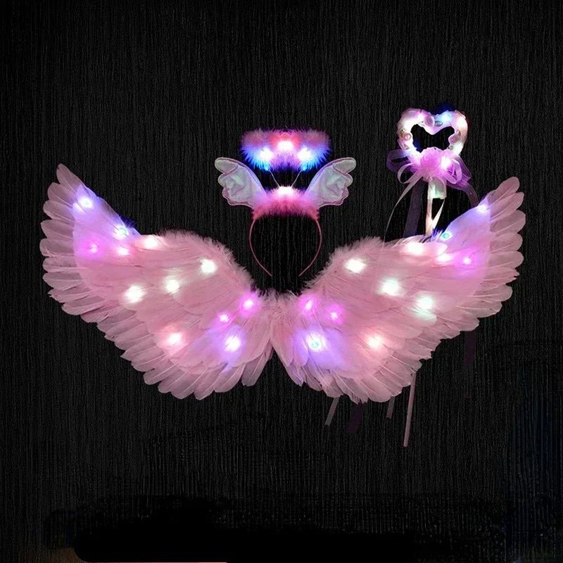 LED Light Up White Butterfly Fairy Wings - Cake Pops Parties