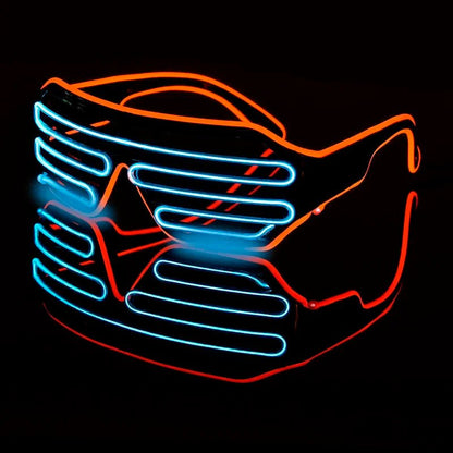 LED Luminous Glasses Neon Party Light Up Halloween - Cake Pops Parties