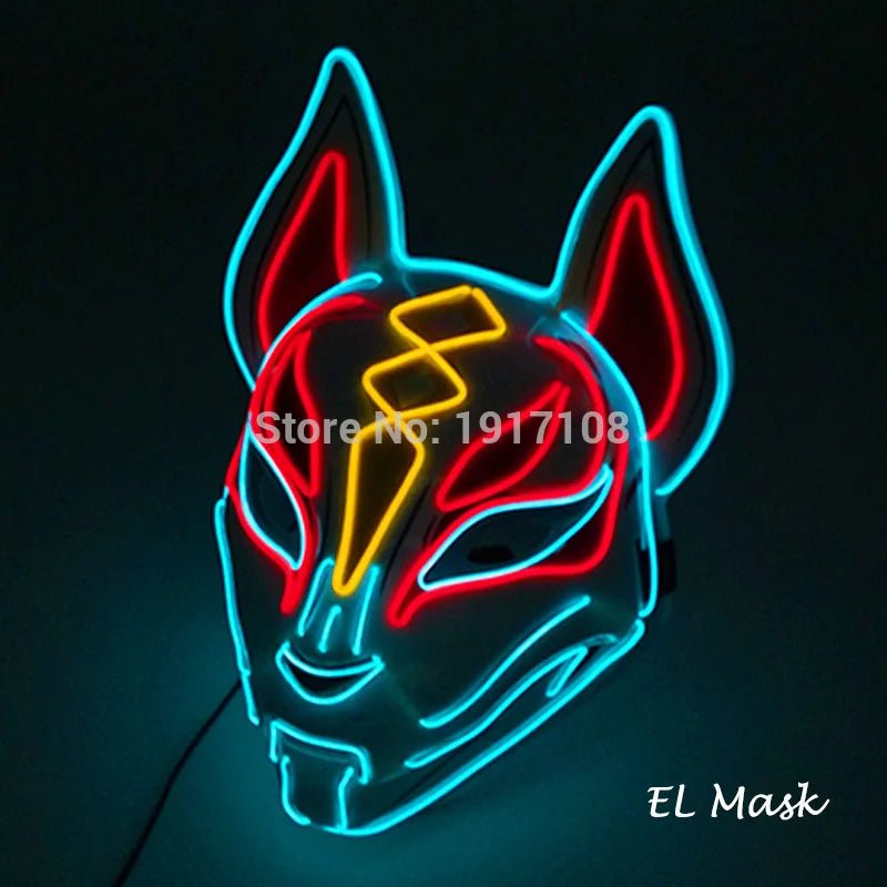 LED Neon Halloween Horror Mask - Cake Pops Parties