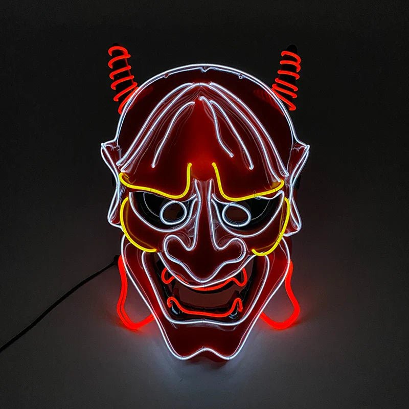 LED Neon Halloween Horror Mask - Cake Pops Parties