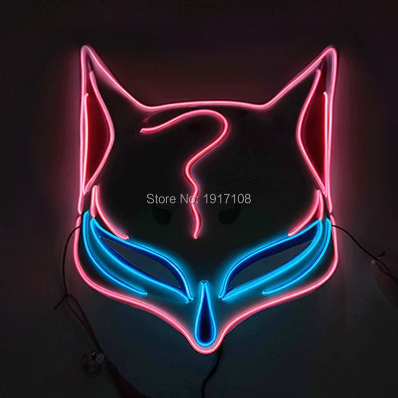 LED Neon Halloween Horror Mask - Cake Pops Parties